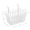 Azar Displays 6.25"H Chrome Wire Basket, PK2 300620 - alternate 2